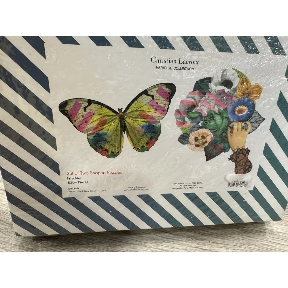 Christian Lacroix Heritage Collection Set Of Two Shaped Puzzles 850 Pieces